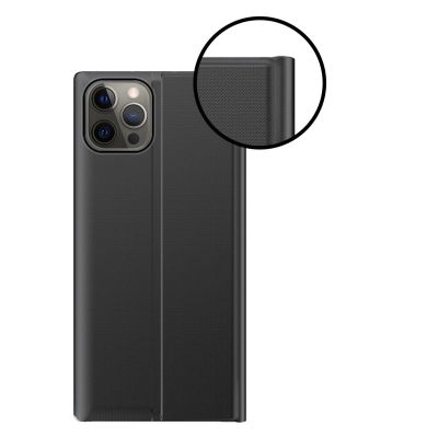 3. Sleep Case Booktype Case Smart Schutzhülle Aufklappbare Hülle für iPhone 13 Pro Max schwarz