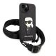 3. Karl Lagerfeld KLHCP14SSTKMK iPhone 14 6.1" schwarz/schwarz Hardcase Monogram Ikonik Patch
