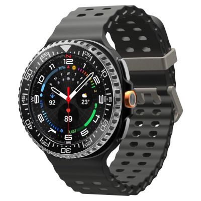 2. Spigen Bezel Tune Pro Diverna Schutzhülle für Samsung Galaxy Watch 8 Classic 46 mm – Schwarz