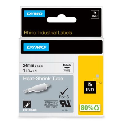 7. DYMO Industrie-Schrumpfschlauch – 24 mm x 1,5 m