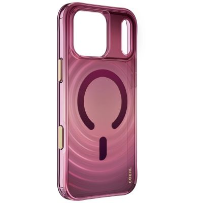 3. Uniq Coehl Vela Magnetische Ladehülle für iPhone 18 Pro Max / 17 Pro Max – Burgunderrot