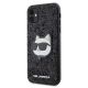 2. Karl Lagerfeld KLHCN61G2CPK iPhone 11 / Xr 6,1" schwarz/schwarzes Hartschalenetui mit glitzerndem Choupette-Patch