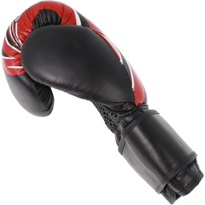 8. RBT-5A Lederboxhandschuhe, schwarz und rot