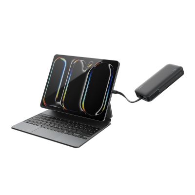 6. Cuktech LPB200N 40W 20000mAh Powerbank mit integriertem Kabel – Grau