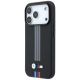 2. BMW M Quadrille Kevlar Anthrazit & Tricolor Print Lines MagSafe Hülle für iPhone 18 Pro Max / 17 Pro Max - Schwarz