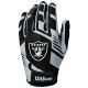 2. Wilson NFL Stretch Fit Receiver-Handschuhe WTF9326LV, Schwarz, Einheitsgröße