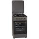 Gas-Elektro-Herd MPM-56-KRM-13 50 cm Schwarz Retro, Konvektion
