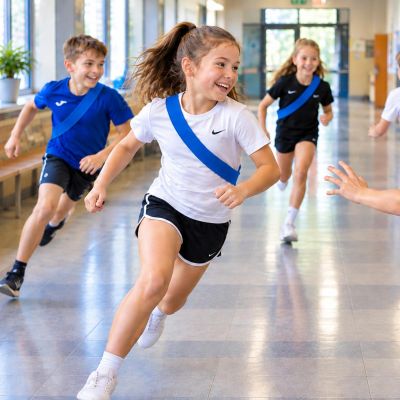 14. SPIELSCHÄRPE 10 STÜCK BLAU