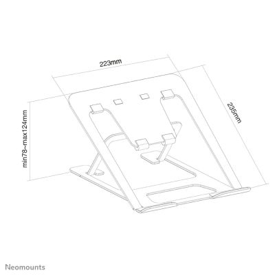 9. Neomounts NSLS085GREY Laptopständer, Notebookständer, Grau, 43,2 cm (17 Zoll)