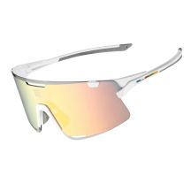 Rockbros SP338 ROAD TO SKY Radbrille mit Wechselgläsern – Creme