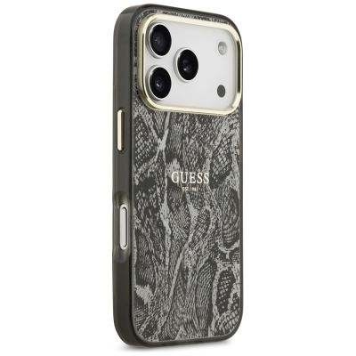 4. Guess Python Pattern MagSafe Hülle für iPhone 17 Pro / 18 Pro – schwarz