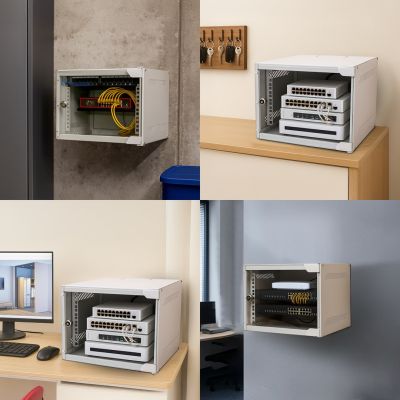 10. Extralink LITE 6U 10 280X310 Wandmontage-Rackgehäuse Grau