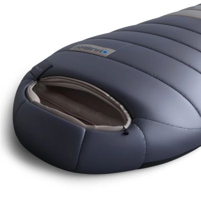 2. Husky DOPY Daunenschlafsack -25 °C, 85 x 220 cm, 1,69 kg, blaugrau