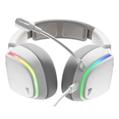 21. Glorious Gaming Glorious GHS Eternal RGB – RGB-Stereo-Gaming-Kopfhörer für PC, PS5, PS4, Switch – Speziell abgestimmte Treiber, abnehmbares Mikrofon, USB-C – Robust und komfortabel für 24/7 – Weiß