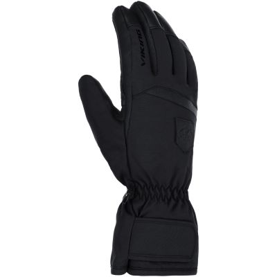 3. Herren-Skihandschuhe VIKING Lars, schwarz, mit Leder, Größe 7