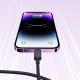 11. Joyroom Multi-Color Series A14 Lightning /USB-A 2,4A Kabel 1,2 m – Schwarz