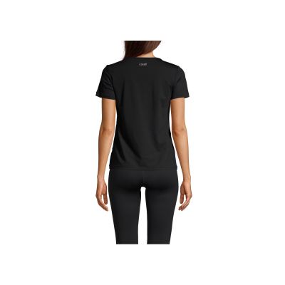 4. CASALL Essential Mesh Detail Tee Schwarz