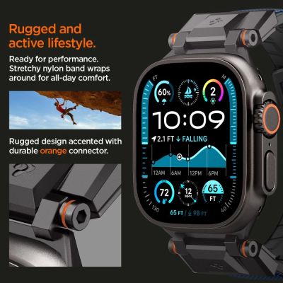10. Spigen DuraPro Armor Strap für Apple Watch 44 / 45 / 46 / 49 mm - Marineblau