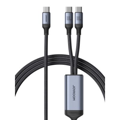 11. Joyroom Speedy Series S-A21 2in1 USB-C – USB-C/USB-C-Kabel 100 W 1,5 m – Schwarz