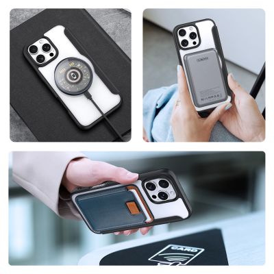 5. Dux Ducis Skin X Pro Hülle für iPhone 16 Pro mit MagSafe und Klappe – Schwarz