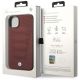 8. Hülle BMW BMHCP14S22RPSR iPhone 14 6.1" bordeaux/bordeaux Ledersitze Muster