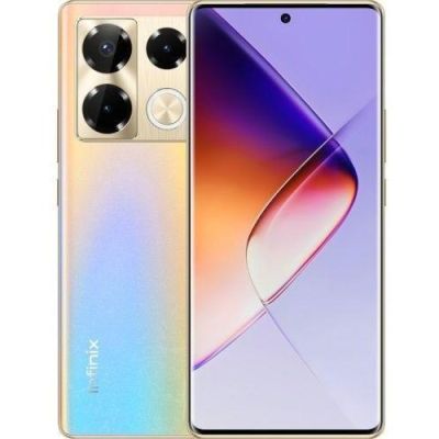 Infinix NOTE 40 Pro Smartphone, 17,2 cm (6,78 Zoll), Dual-SIM, Android 14, 4G, USB Typ-C, 12 GB RAM, 256 GB interner Speicher, 5000 mAh Akku, Gold