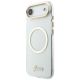 3. Guess IML Script Metal MagSafe Hülle für iPhone Air – Transparent