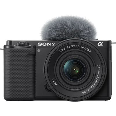 Sony ZV-E10 + E PZ 16-50mm F3.5-5.6 OSS II spiegellose Kamera, 24,2 MP CMOS, 6000 x 4000 px, Schwarz