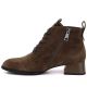 8. Damen-Ankle-Boots aus Leder mit Absatz, kamelfarbenes Veloursleder, Vinceza FIO27-67036