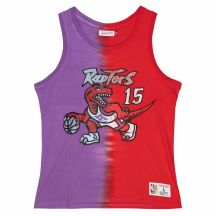 Mitchell & Ness NBA Toronto Raptors Vince Carter Tanktop aus Baumwolle mit Batikmuster - TTNK3206-TRAYYVCAPRRD