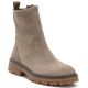 Damen-Stiefeletten aus beigem Wildleder M.Daszyński SA259-2