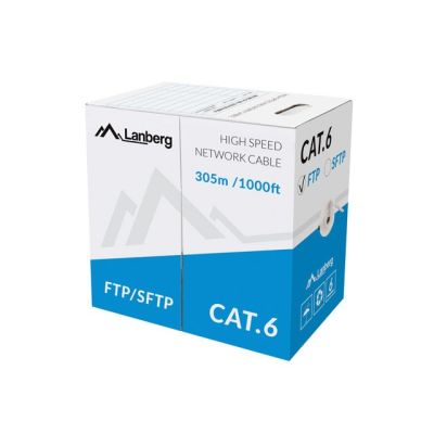 4. Lanberg LCS6-11CU-0305-S Netzwerkkabel Grau 305m Cat6 SF/UTP