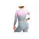 2. GymHero Ombre Rushguard Langarmshirt LONG-MILKSHAKE Pink L