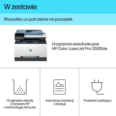 12. HP LaserJet Pro 3302fdw Kabelloser Multifunktions-Farbdrucker, Kopierer, Scanner; Duplexdruck
