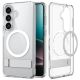 2. Spigen Ultra Hybrid S Mag MagSafe Hülle für Samsung Galaxy S26+ - Transparent und Weiß