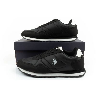 10. US Polo Assn Sportschuhe, Sneaker für Herren, modisch, bequem, schwarz