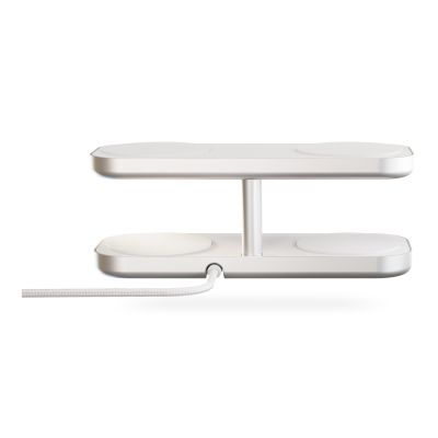 3. Zens Aluminium Series Quattro Pro 4 Kabelloses Ladegerät mit 65W 4x 15W Qi2 Netzteil Weiß ZEQC01W/00