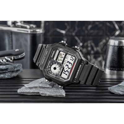 6. Herrenuhr CASIO AE-1200WH-1AVDF + Box