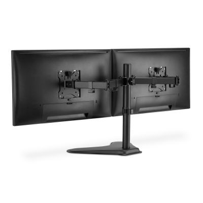 46. DIGITUS DOPPEL-TISCHSTÄNDER 2XLCD MAX. 32" MAX. 2X 8KG NEIGUNGS- UND DREHBAR SCHNELLVERSCHLUSS DA-90401