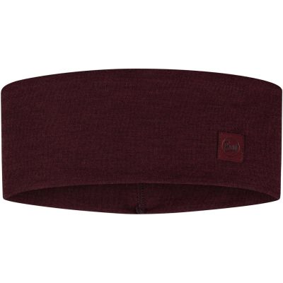 BUFF MERINO WIDE HEADBAND SOLID GARNET Stirnband – Einheitsgröße