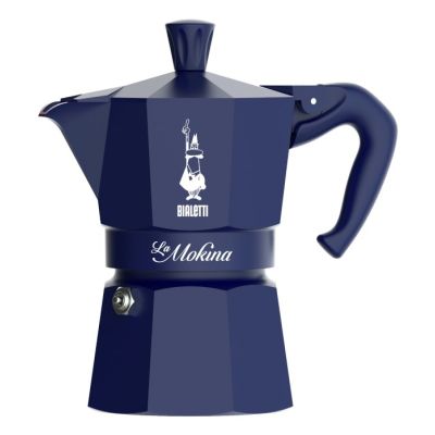Bialetti 0005411 Manuelle Kaffeemaschine Mokkakanne 0,04 l Blau