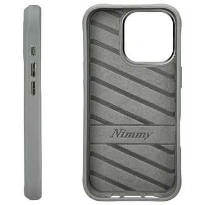 2. Nimmy Glasses Cool Cat Case für iPhone 16 Pro Max - Grau