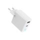 2. GEMBIRD 2-Port GAN (PD) USB (A+C) Schnellladegerät, 30 W, LED, Weiß