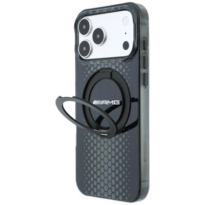 2. Mercedes AMG IML Double Layer Urban Line Hülle mit Ringständer und MagSafe-Funktion für iPhone 18 Pro Max / 17 Pro Max – Schwarz