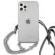 3. Guess GUHCP12LKC4GSSI iPhone 12 Pro Max 6,7" Transparentes Hardcase 4G Silver Chain