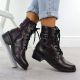 3. Damen-Ankle-Boots in Burgunderrot mit Schnalle, Rieker 75431-35