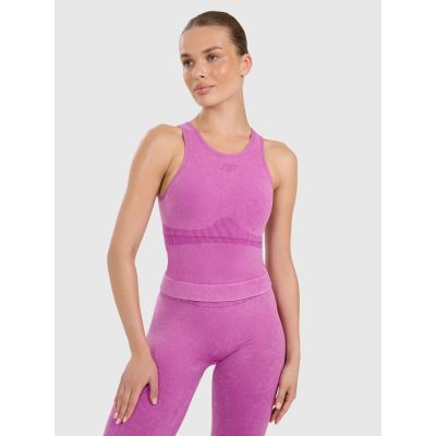 3. Damen 4F Slim Schnelltrocknendes Yoga- und Pilates-Top 4FWAW25TFSLF578-54A