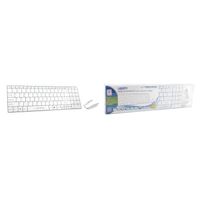 4. Esperanza EK122W Tastatur- und Mausset (USB 2.0; weiß; Laser)
