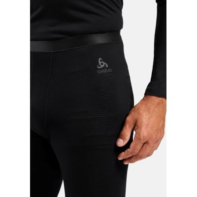 8. ODLO Herren Merino 160 BL Bottom Lange Leggings Größe M Schwarz