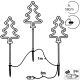 3. Dekorative Gartenleuchten, 3er-Set, Neon-Wegeleuchten für den Weihnachtsbaum